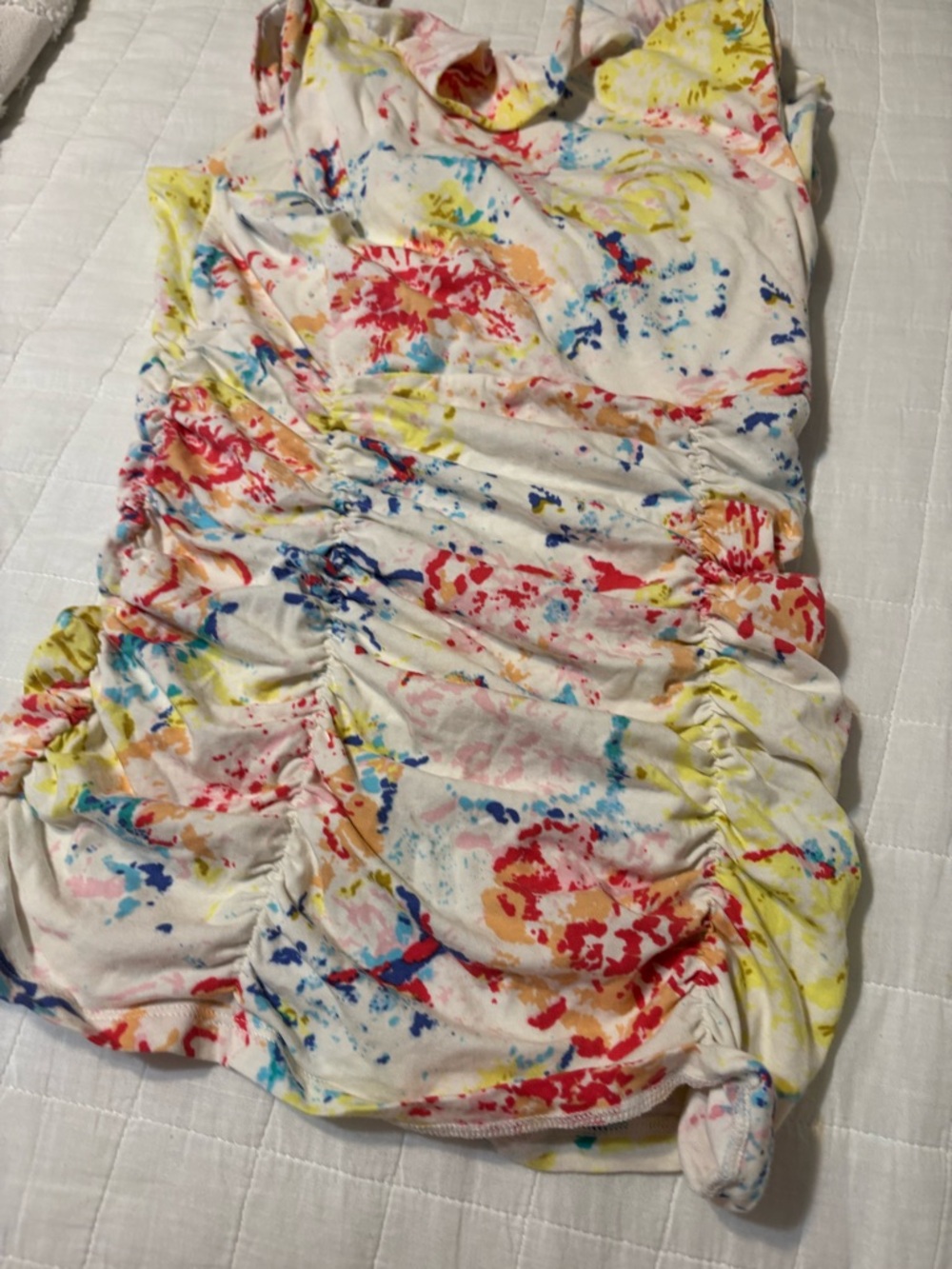 CAbi Multicolor Splatter Ruched Shirt - Picture 4 of 6